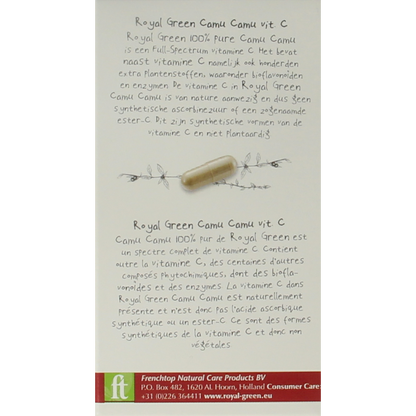 Royal Green Camu camu vitamine C 60 Vegetarische capsules