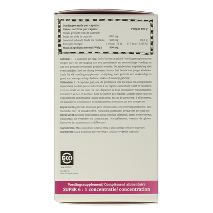 Royal Green Maca bio 60.00 Vegetarische capsules