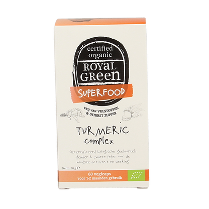 Royal Green Turmeric complex bio 60.00 Vegetarische capsules