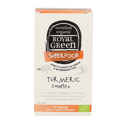Royal Green Turmeric complex bio 60.00 Vegetarische capsules