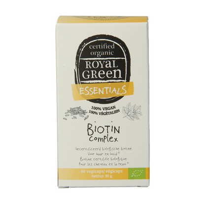 Royal Green Biotine complex bio 60 Vegetarische capsules