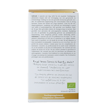 Royal Green Stress & energy multi bio 60 Vegetarische capsules