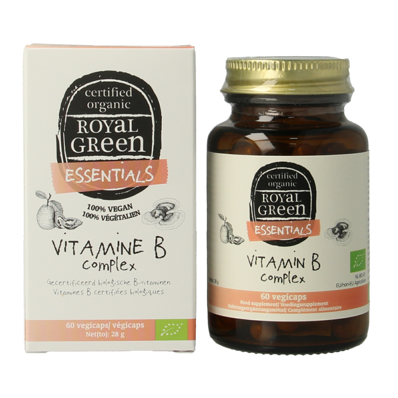Royal Green Vitamine B complex bio 60 Vegetarische capsules