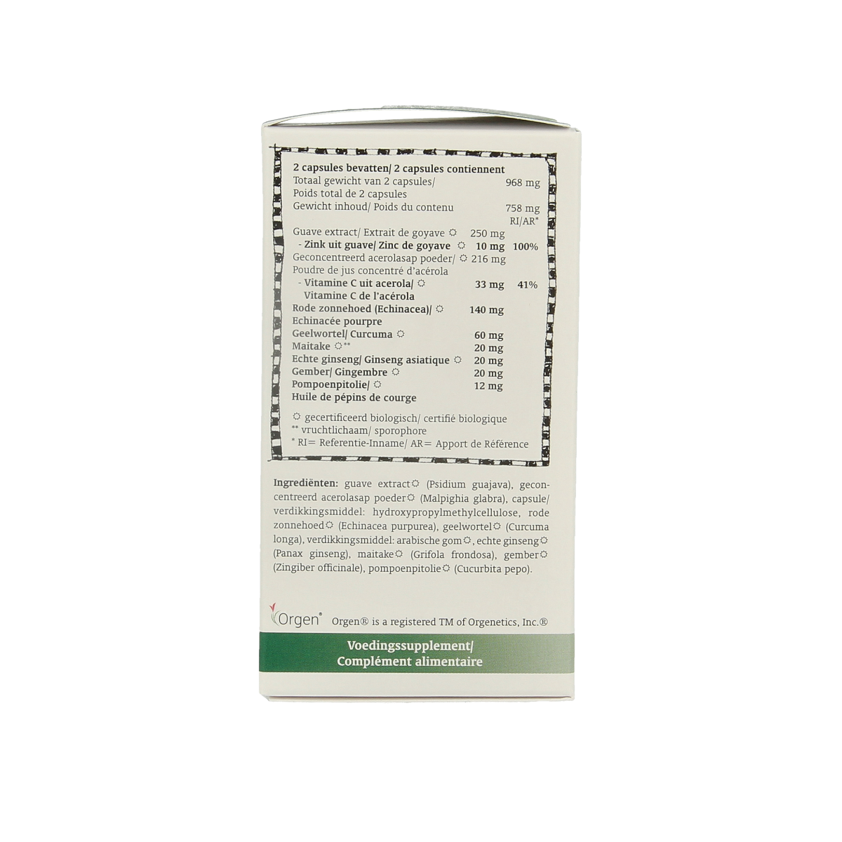 Royal Green Zinc complex bio 60.00 Vegetarische capsules