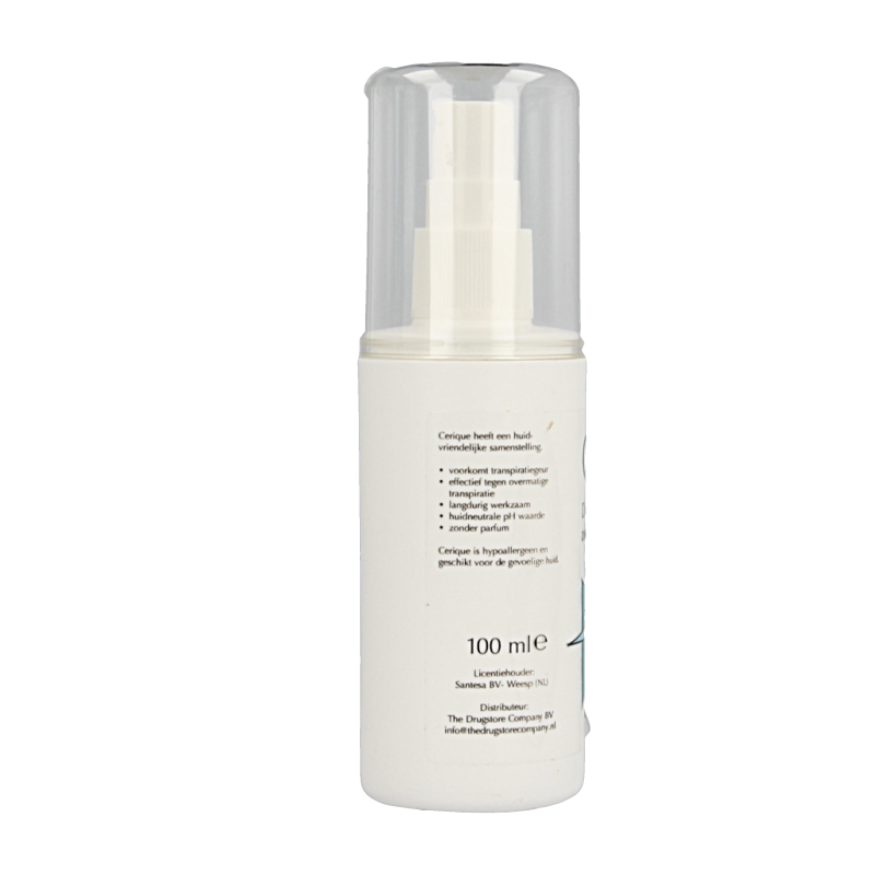 Cerique Deodorant verstuiver ongeparfumeerd 100 Milliliter