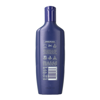 Andrelon Shampoo men hair & body 300 Milliliter