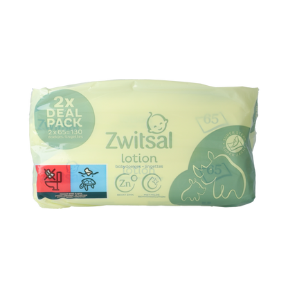 Zwitsal Billendoekjes met lotion 65 stuks 2.00 Stuks