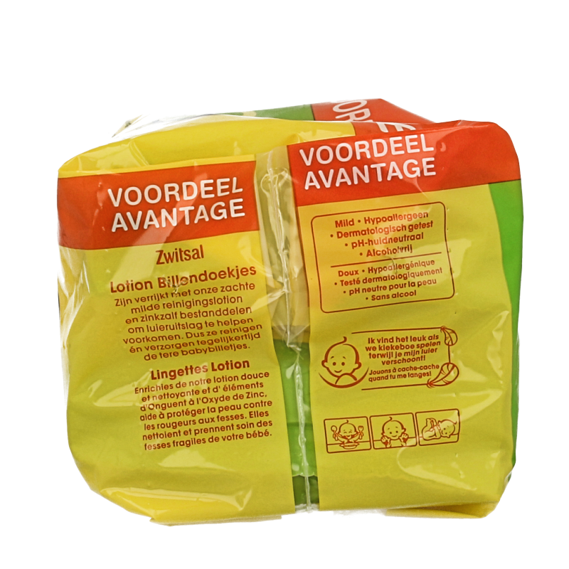 Zwitsal Billendoekjes met lotion 65 stuks 2 Stuks