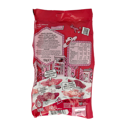 Autodrop Rode cadillacs bosvruchten 150 Gram