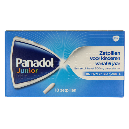 Panadol Junior 500mg 10 Zetpillen