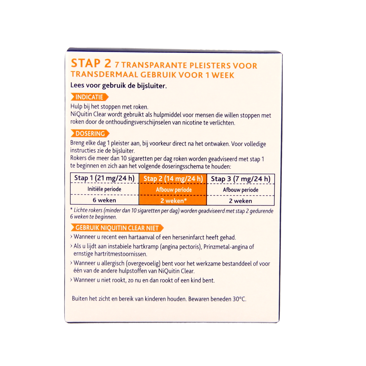 Niquitin Stap 2 14mg 7.00 Stuks