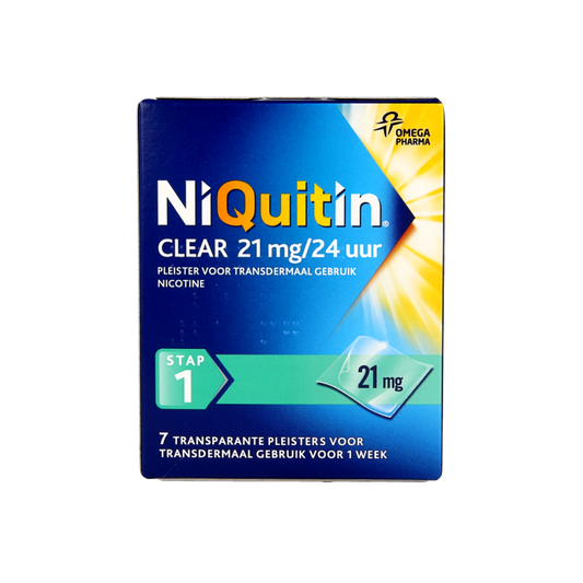 Niquitin Stap clear 21mg/24 uur 7 Stuks