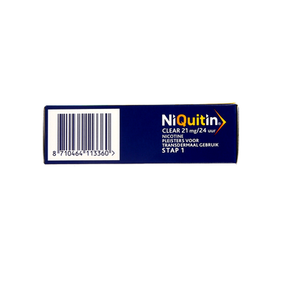 Niquitin Stap clear 21mg/24 uur 7 Stuks