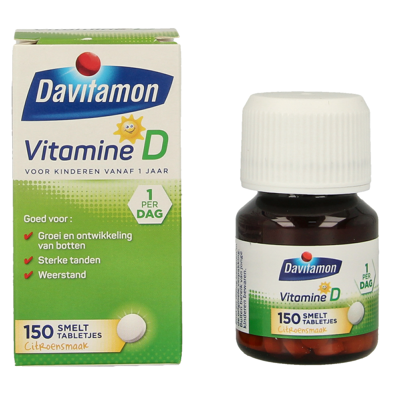 Davitamon Vitamine D kind smelttablet 150 Tabletten