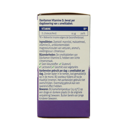 Davitamon Vitamine D volwassenen smelttablet 150 Tabletten