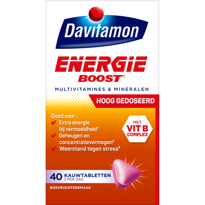 Davitamon Energie boost bosvruchten 40.00 Kauwtabletten