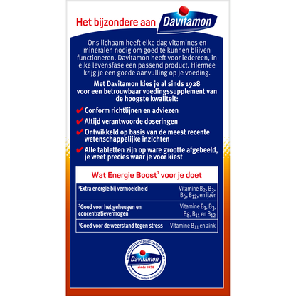 Davitamon Energie boost bosvruchten 40.00 Kauwtabletten