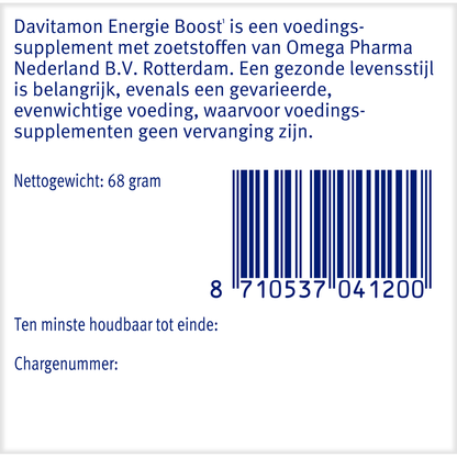 Davitamon Energie boost bosvruchten 40.00 Kauwtabletten