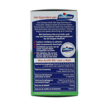 Davitamon Actifit 65+ 70.00 Tabletten