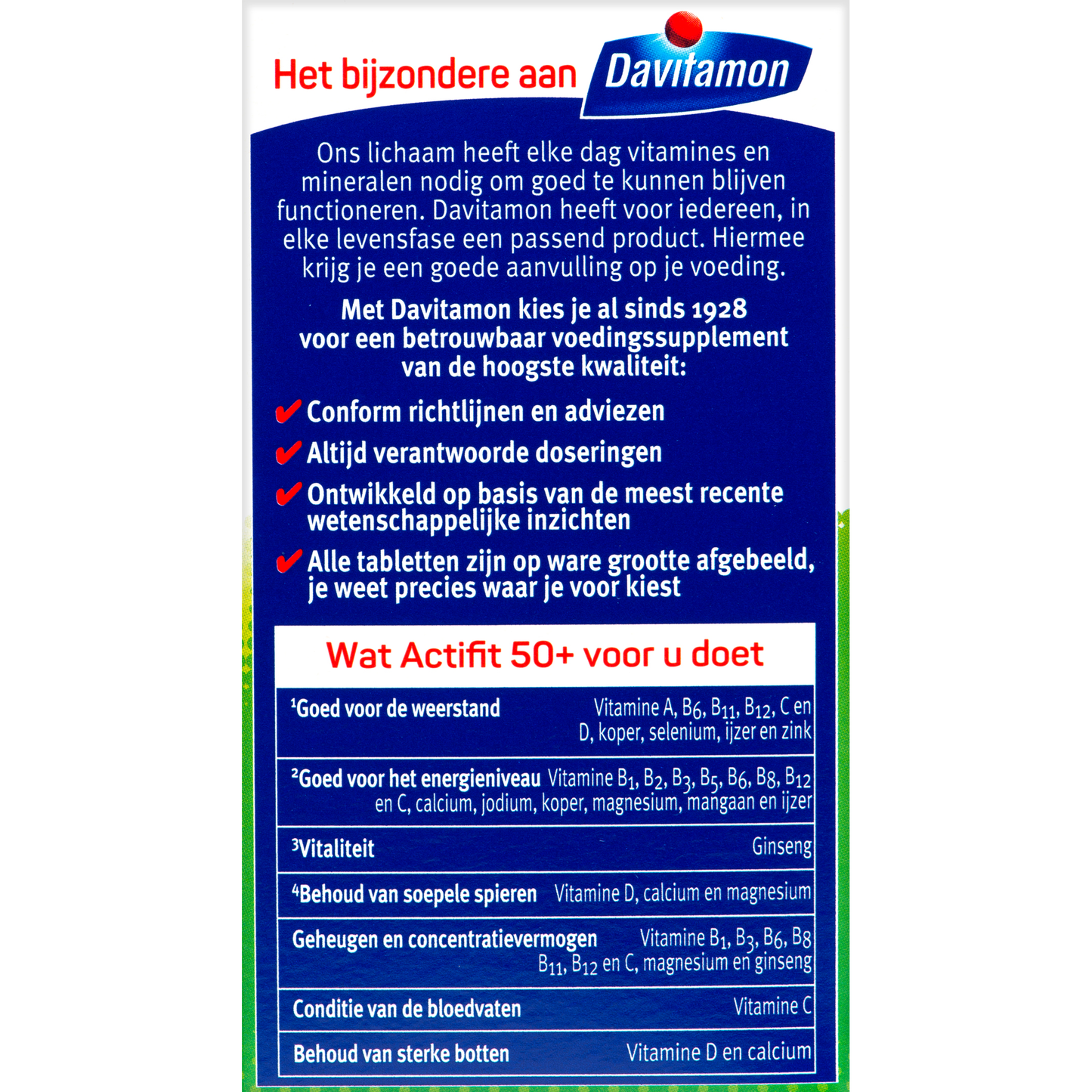 Davitamon Actifit 50+ 90.00 Tabletten