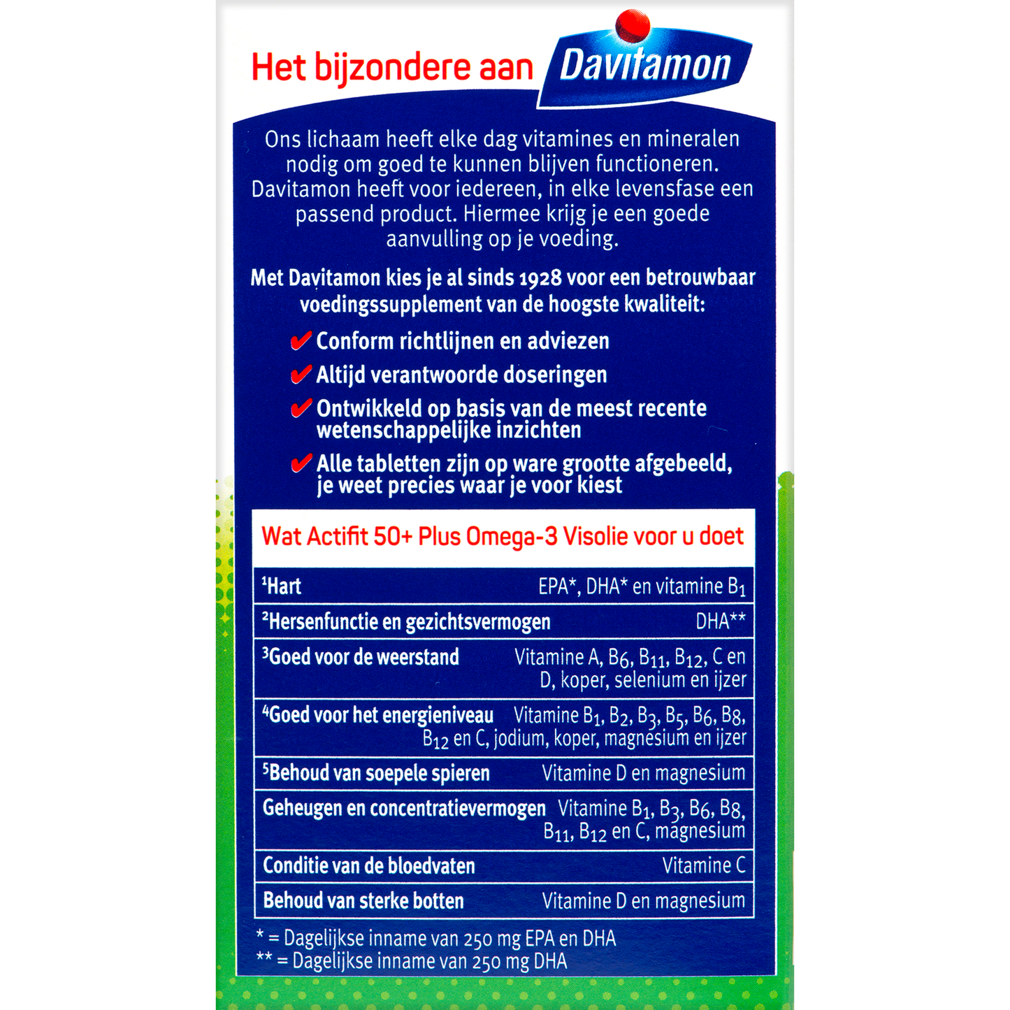 Davitamon Actifit 50+ omega 3 90.00 Capsules