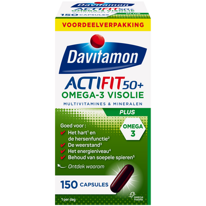 Davitamon Actifit 50+ omega 3 150.00 Capsules