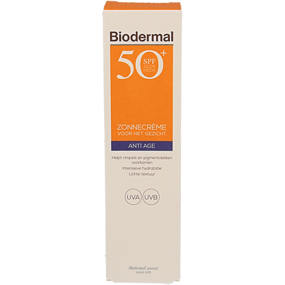 Biodermal Anti age creme gezicht SPF50+ 40.00 Milliliter