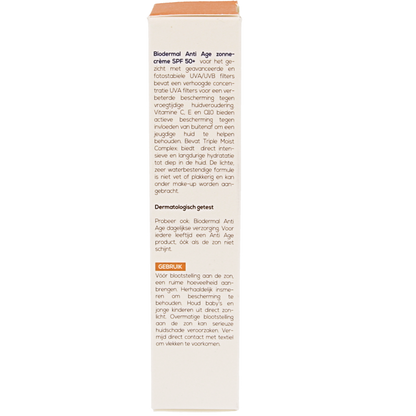 Biodermal Anti age creme gezicht SPF50+ 40 Milliliter