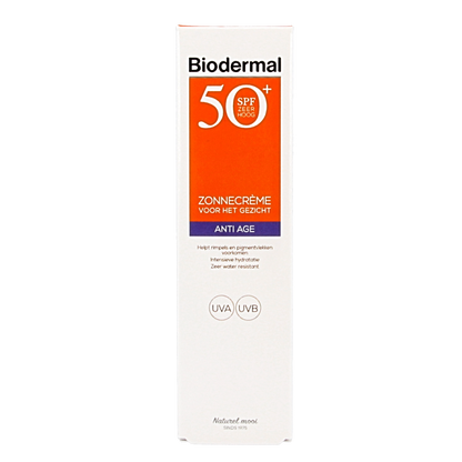 Biodermal Anti age creme gezicht SPF50+ 40 Milliliter