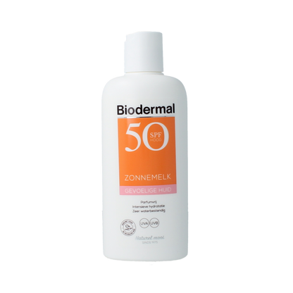 Biodermal Zonnemelk gevoelige huid SPF50+ 200.00 Milliliter