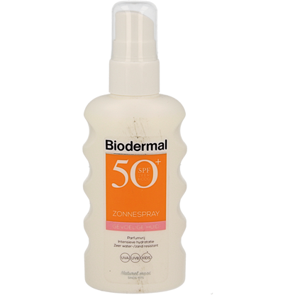 Biodermal Zonnespray gevoelige huid SPF50+ 175.00 Milliliter