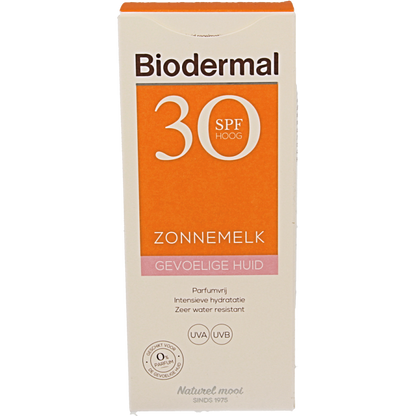 Biodermal Zonnemelk gevoelige huid SPF30 200 Milliliter
