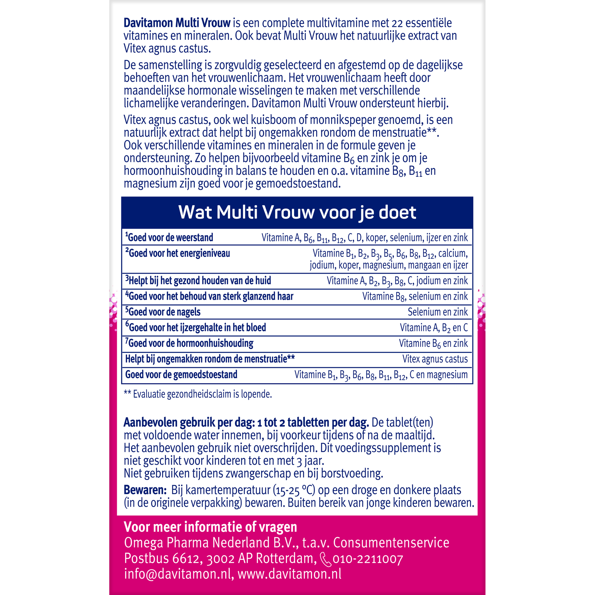 Davitamon Multi vrouw 60 Tabletten