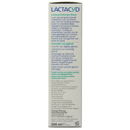 Lactacyd Intimate shave 200.00 Milliliter