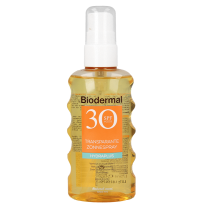 Biodermal Transparantspray hydraplus SPF30 175 Milliliter