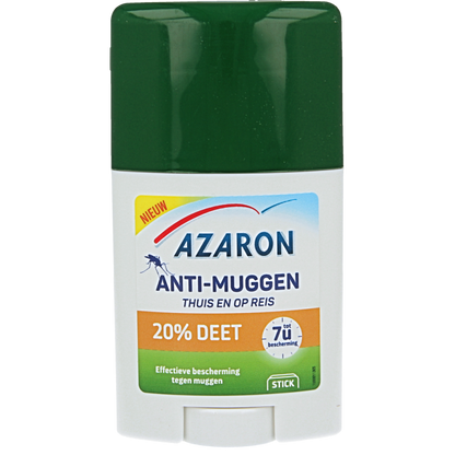 Azaron Anti muggen 20% deet stick 50 Milliliter