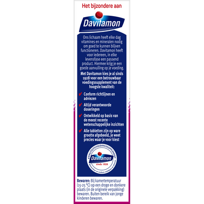 Davitamon Foliumzuur vitamine D  84 Tabletten