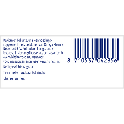 Davitamon Foliumzuur vitamine D  84 Tabletten