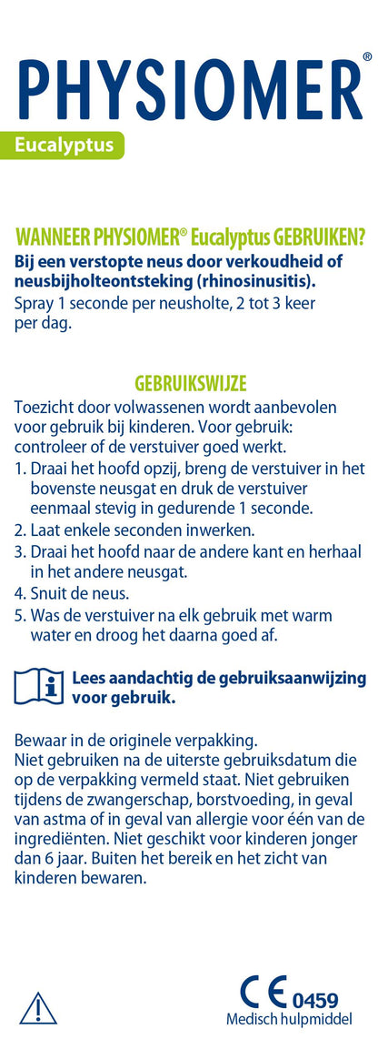 Physiomer Neusspoeling Eucalyptus 135 Milliliter