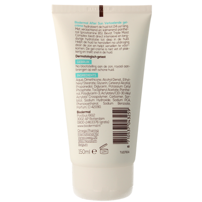 Biodermal Aftersun verkoelende gel creme 150.00 Milliliter