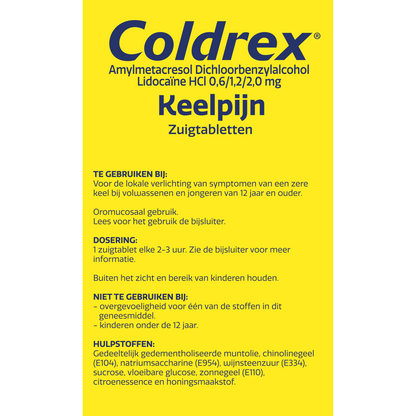 Coldrex Keeltablet zuigtablet 12.00 Zuigtabletten
