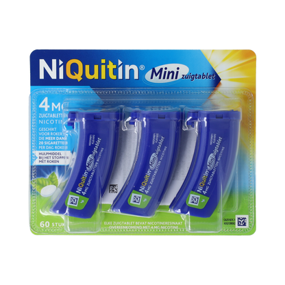 Niquitin Zuigtablet mini mint 4mg 60.00 Zuigtabletten