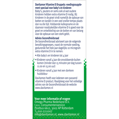 Davitamon Vitamine D druppels  25.00 Milliliter