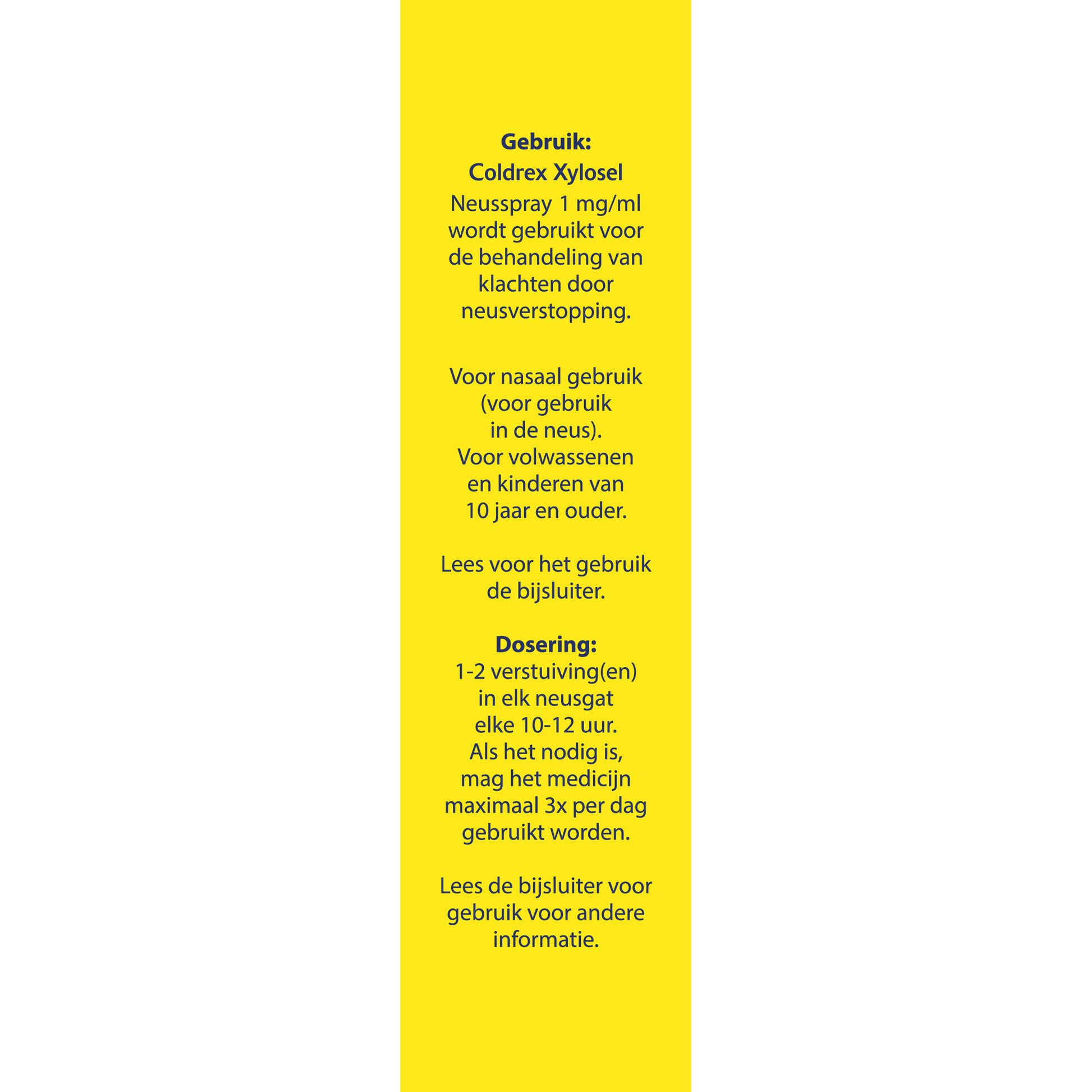 Coldrex Neusspray xylometazoline 1mg/ml 10.00 Milliliter