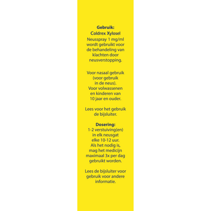 Coldrex Neusspray xylometazoline 1mg/ml 10.00 Milliliter