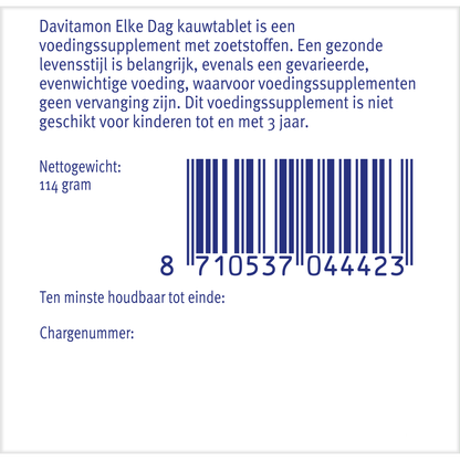Davitamon Elke dag 60 Kauwtabletten