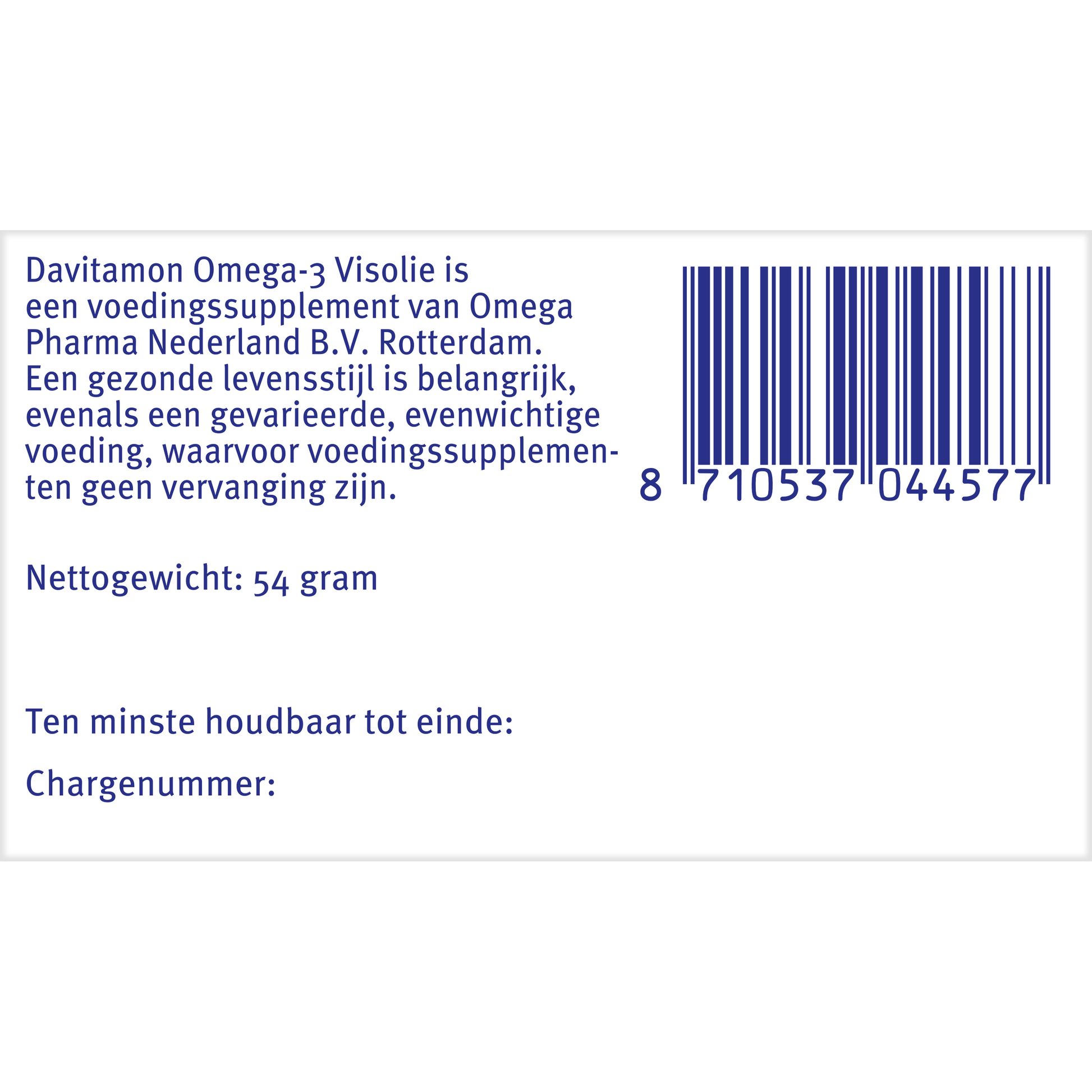 Davitamon Omega 3 visolie  60 Capsules