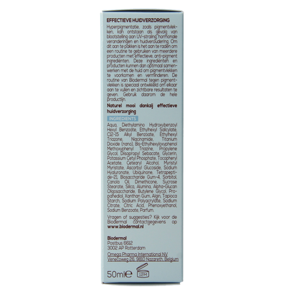 Biodermal Dagcreme anti-pigment SPF50 50 Milliliter