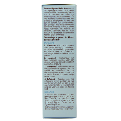Biodermal Nachtcreme anti pigment 50 Milliliter