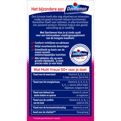 Davitamon Multi vrouw  50+ 60 Tabletten